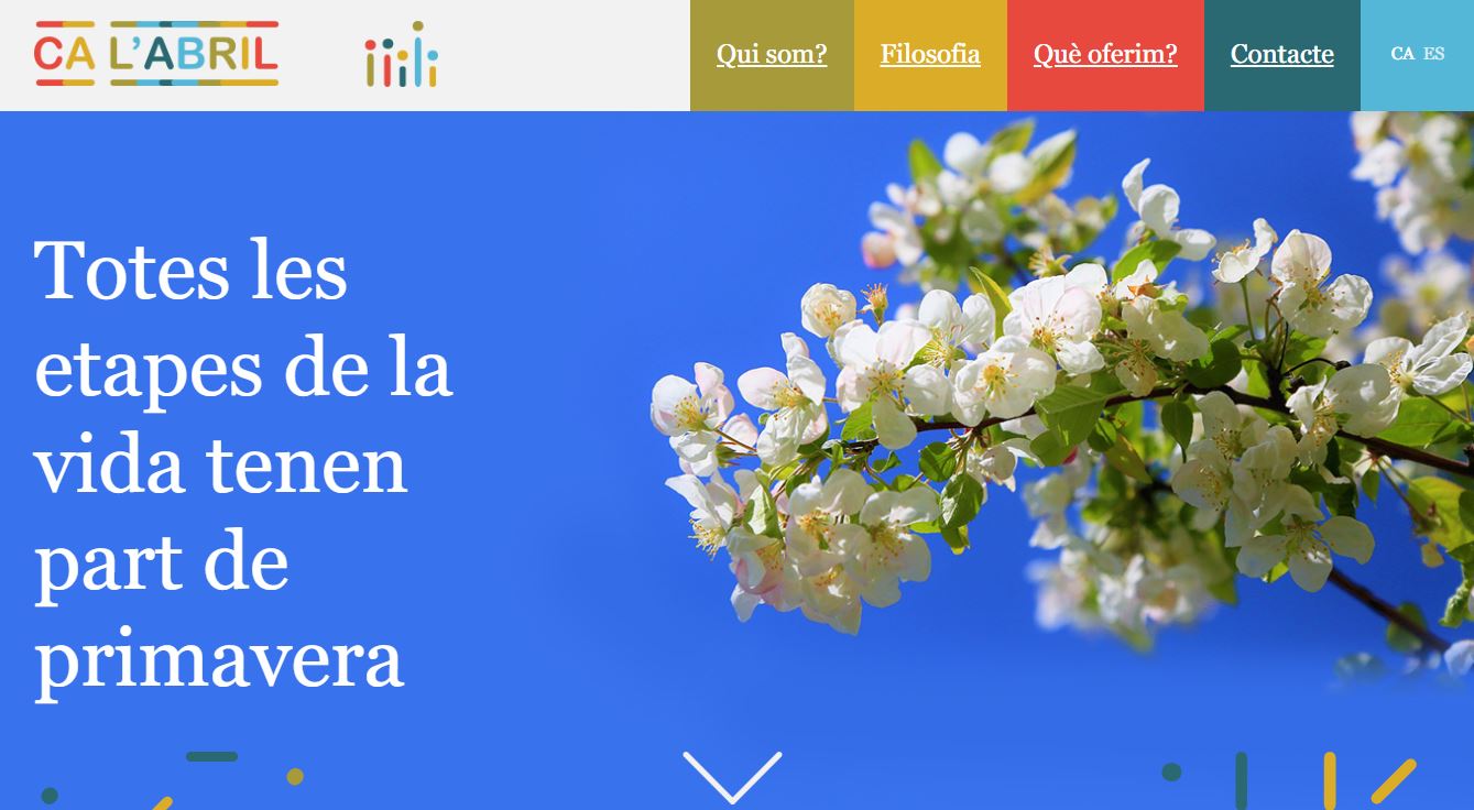 web-calabril-cooperativa-cures disseny i programació web per a ca l'abril